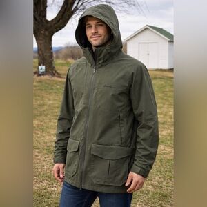 Eddie Bauer WeatherEdge Outer Jacket Sage Green Coat/Jacket Men's XL